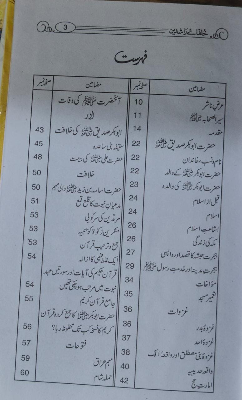 Khulfa e Rashdeen (Simple Edition) خلفائے راشدیں (لوکل کاغذ)