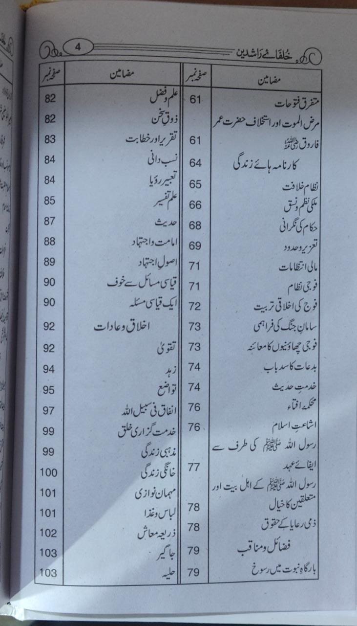 Khulfa e Rashdeen (Simple Edition) خلفائے راشدیں (لوکل کاغذ)