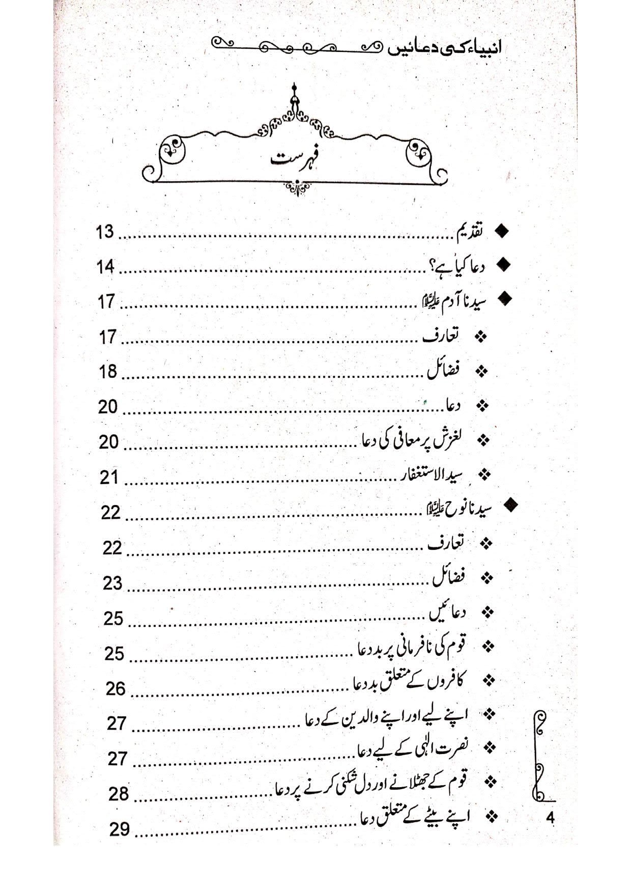 Anbiya ki Duain انبیاء (علیہ السلام) کی دعائیں