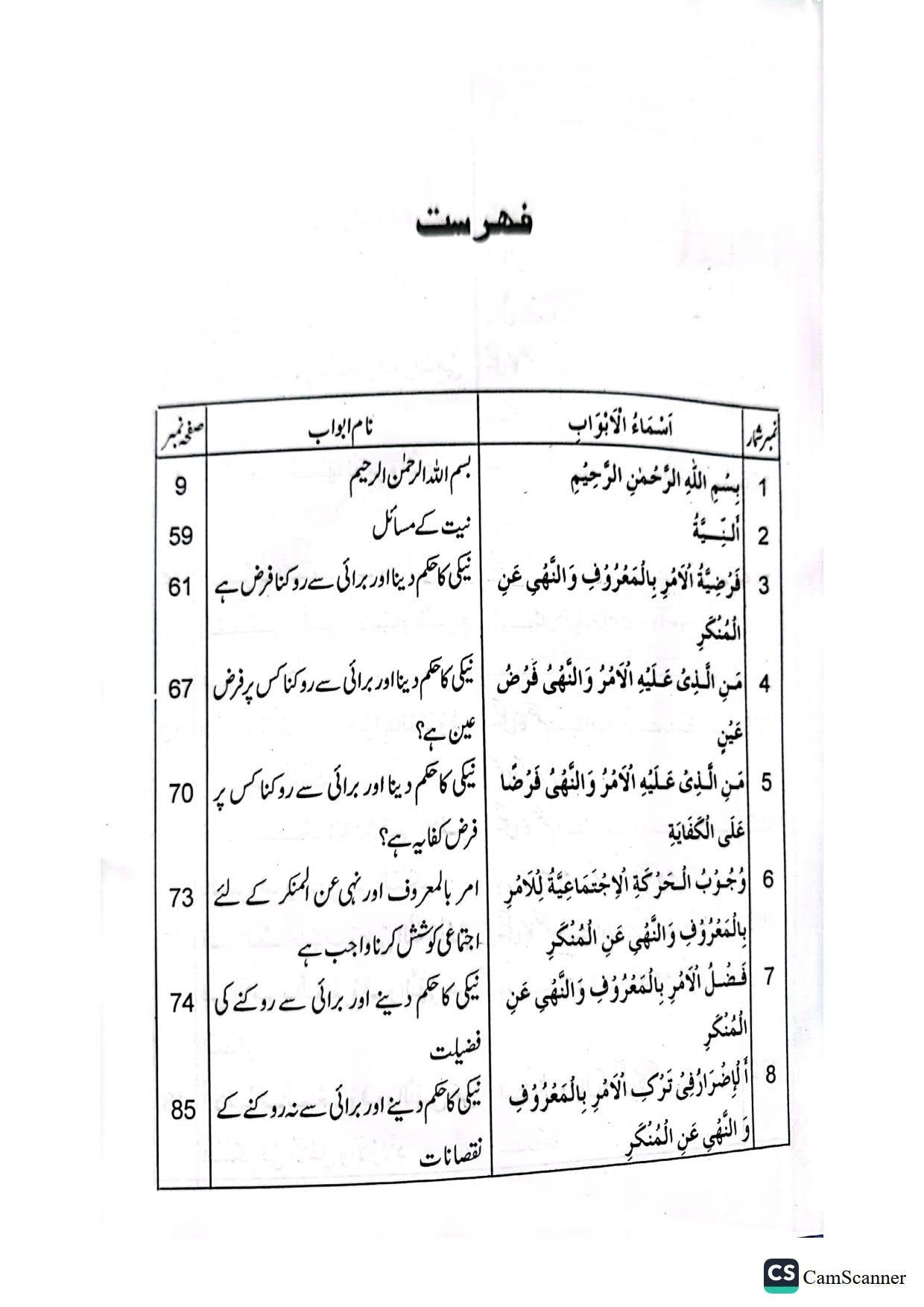 Amr Bil Maroof Nahi Anil Munkarامر بالمعروف اور نہی عن المنکر
