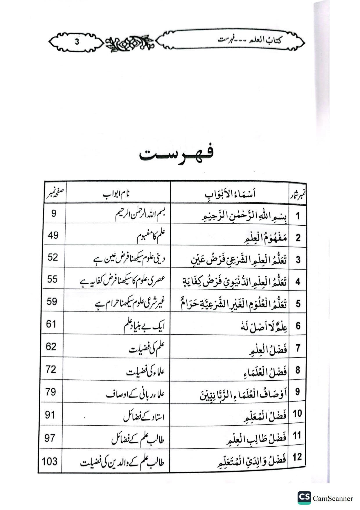 Ilm ka Bayanعلم کا بیان