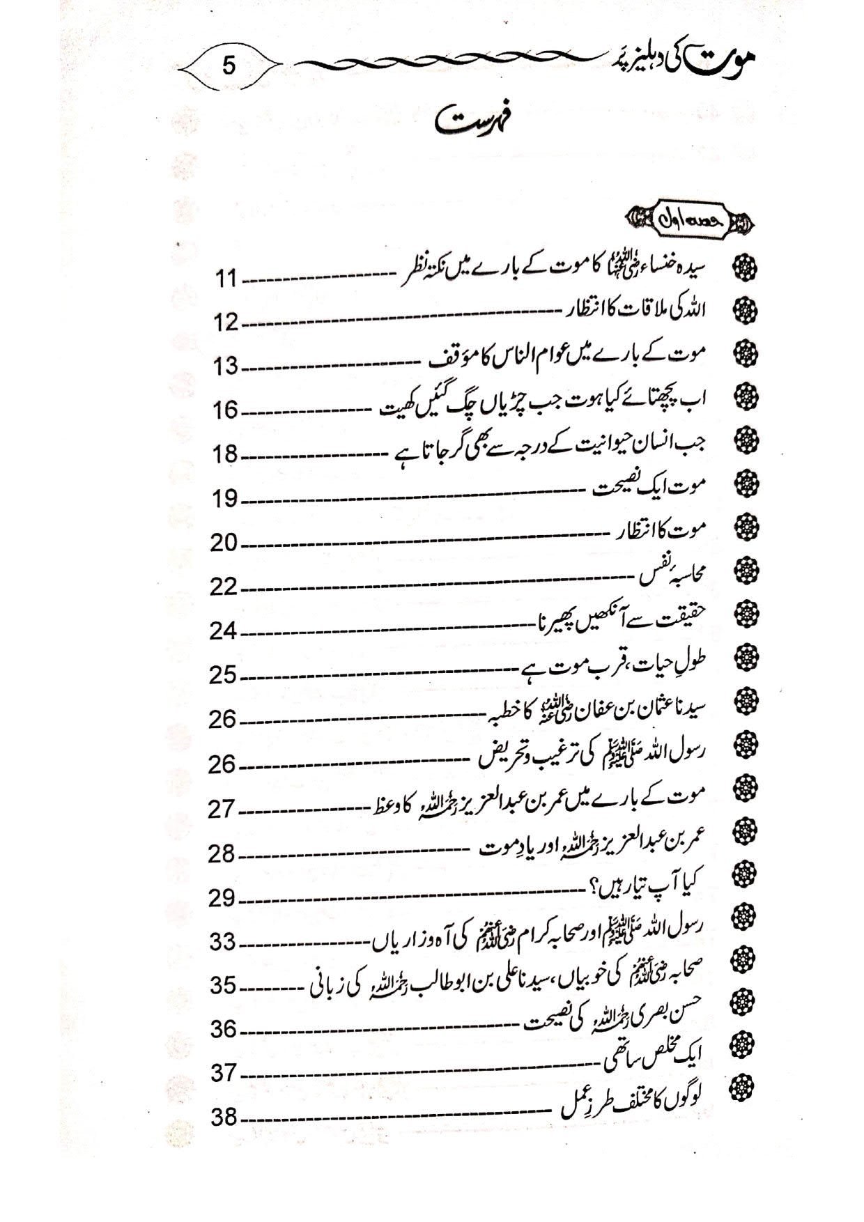 Mot ki Dehleez Parموت کی دہلیز پر