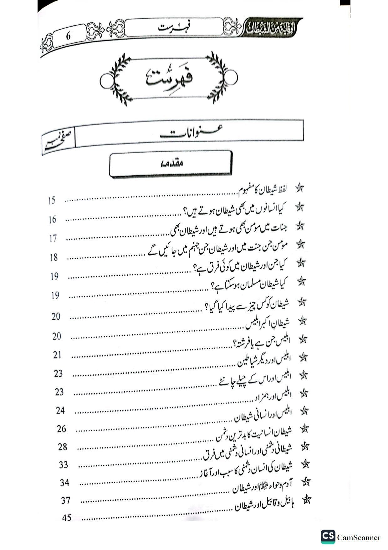 Shaytan Say Bachao Ki kitabشیطان سےبچاو کی کتاب